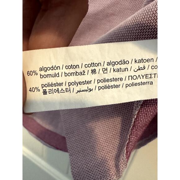 Purple Button Up Long Sleeve Zara Slim Fit Size Small - Picture 4 of 11